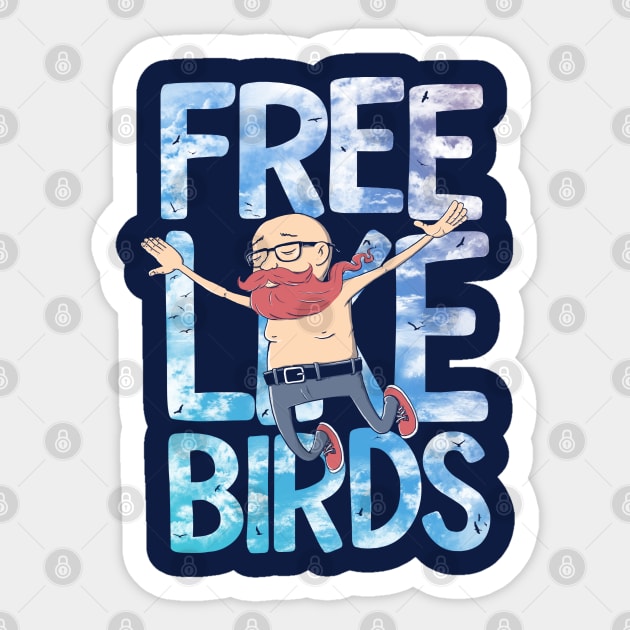 Free Like Birds Sticker by triagus